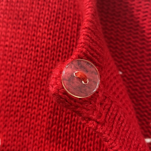 Christmas Red Ugly Christmas Cardigan Sweater Buttoned size XL - Picture 10 of 15
